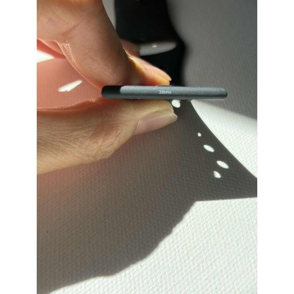 Genuine Apple Nike Sport Band 38mm Anthracite Black s/m m/l oem Watch Band - Picture 3 of 5